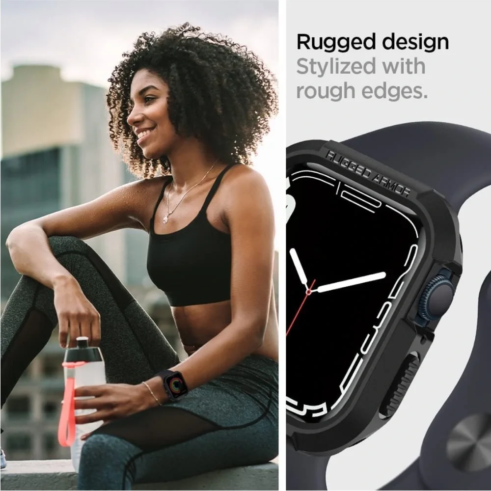 Spigen Rugged Armor Protector Designed for Apple Watch Case Series 40mm/41mm